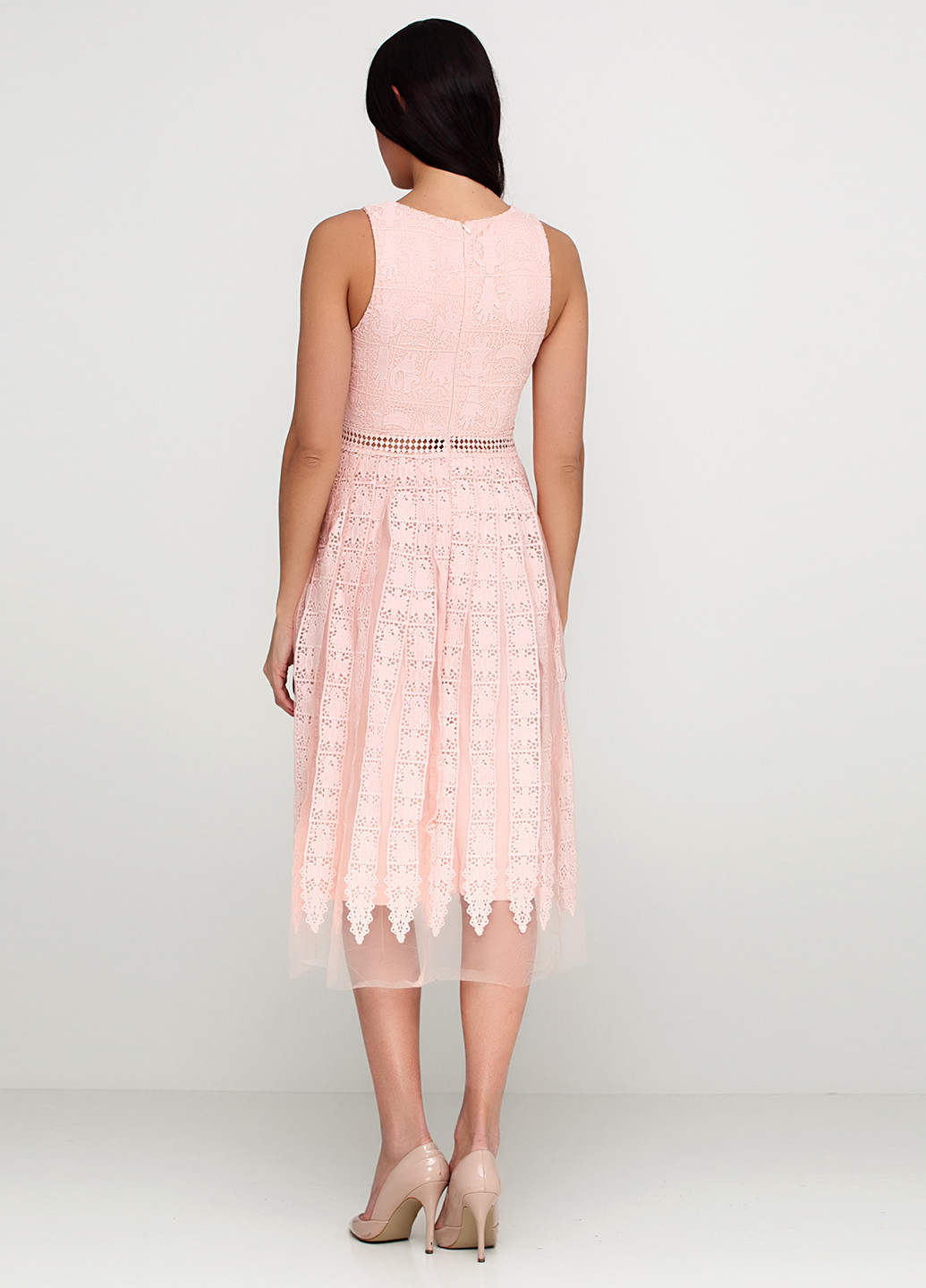 Світло-рожева кежуал сукня Allyson Collection однотонна