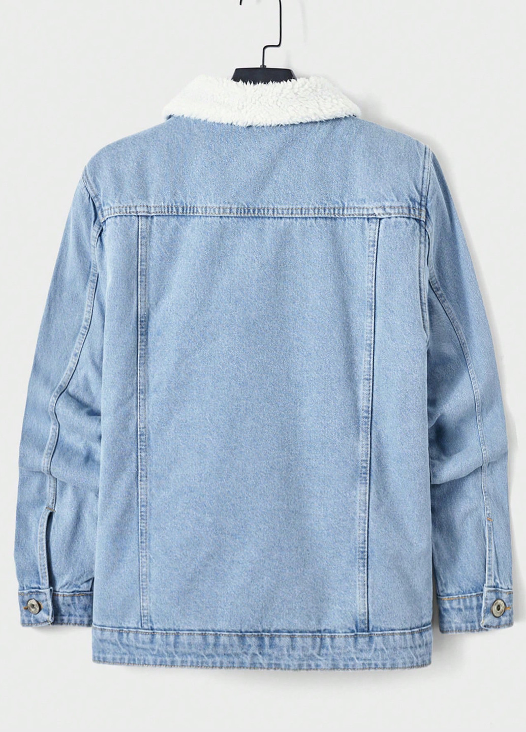Голубая демисезонная куртка SHEIN