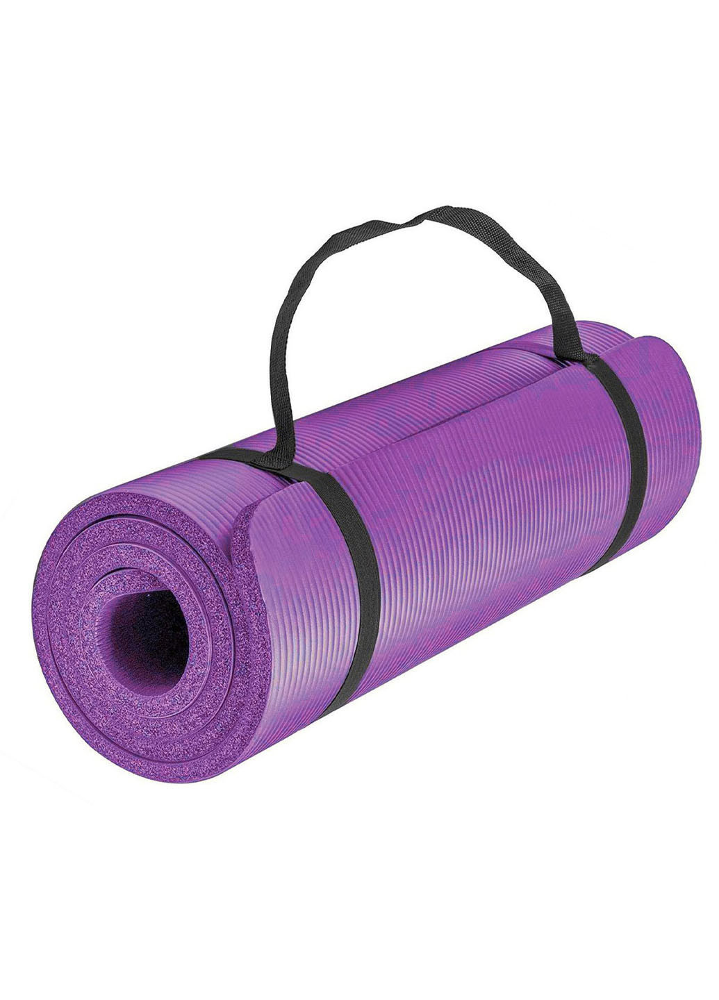 Коврик для йоги NBR HIGH-Density 10 мм фиолетовый (йогамат из вспененного каучука для фитнеса и пилатеса) EF-NK10V EasyFit (237596290)