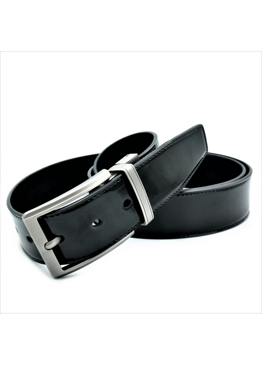 Двухсторонний кожаный ремень мужской 110-125х4 см Weatro (211365235)