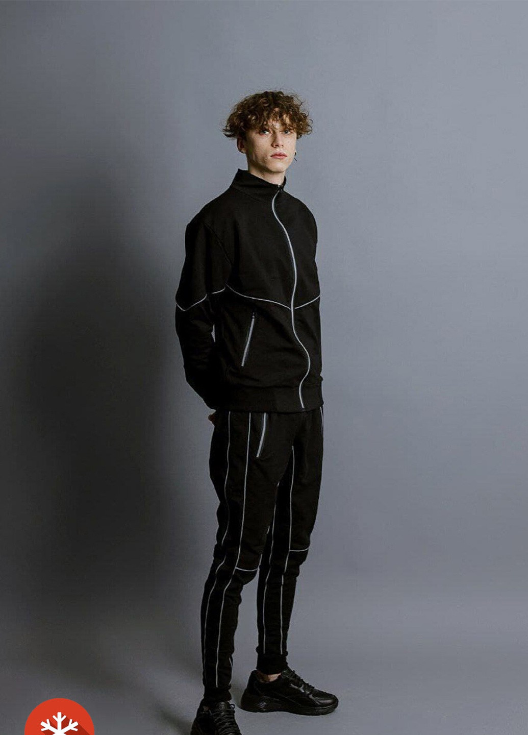 Костюм чоловічий Reflective/Black на флісі VDLK (255288568)