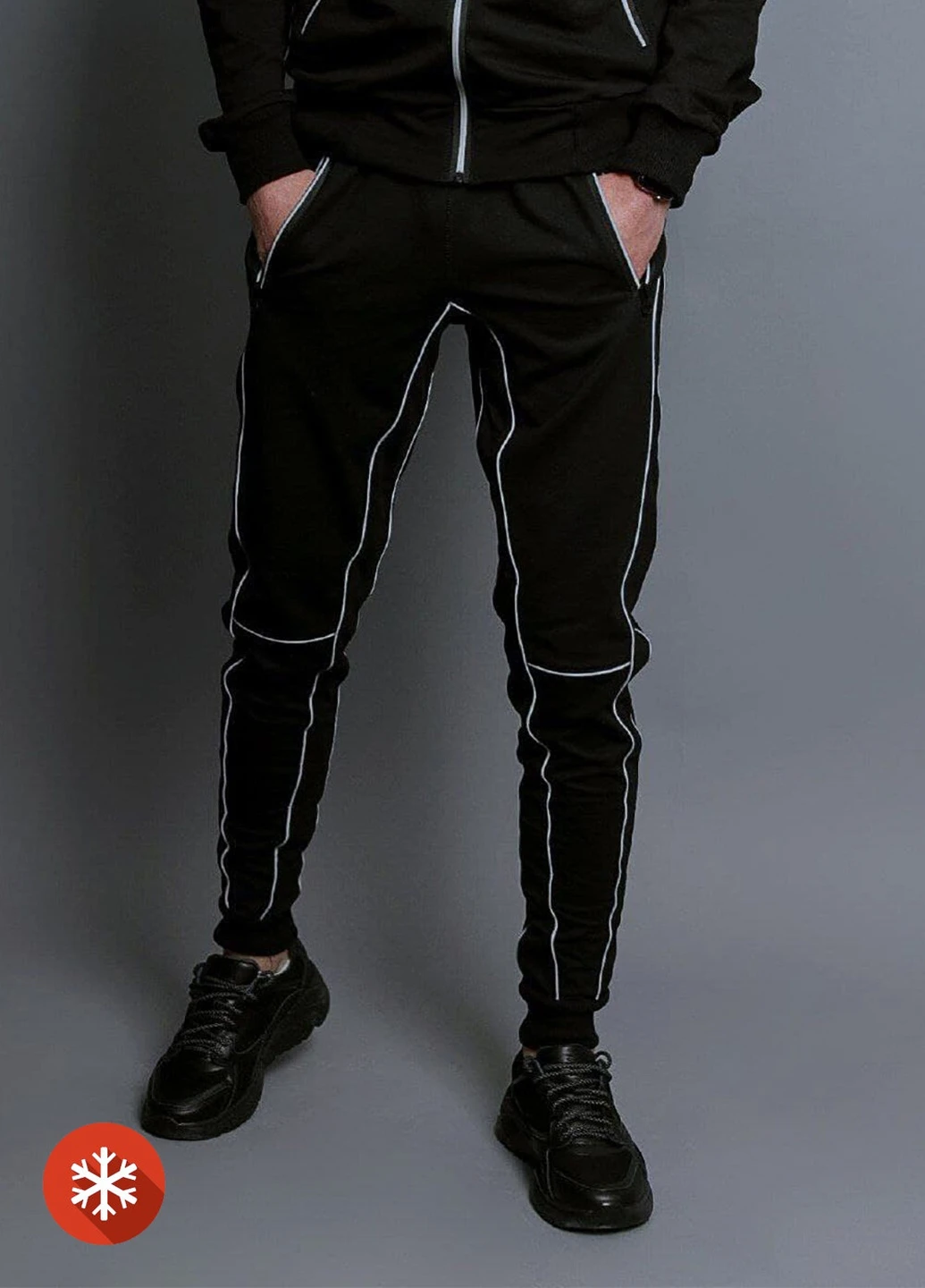 Костюм чоловічий Reflective/Black на флісі VDLK (255288568)