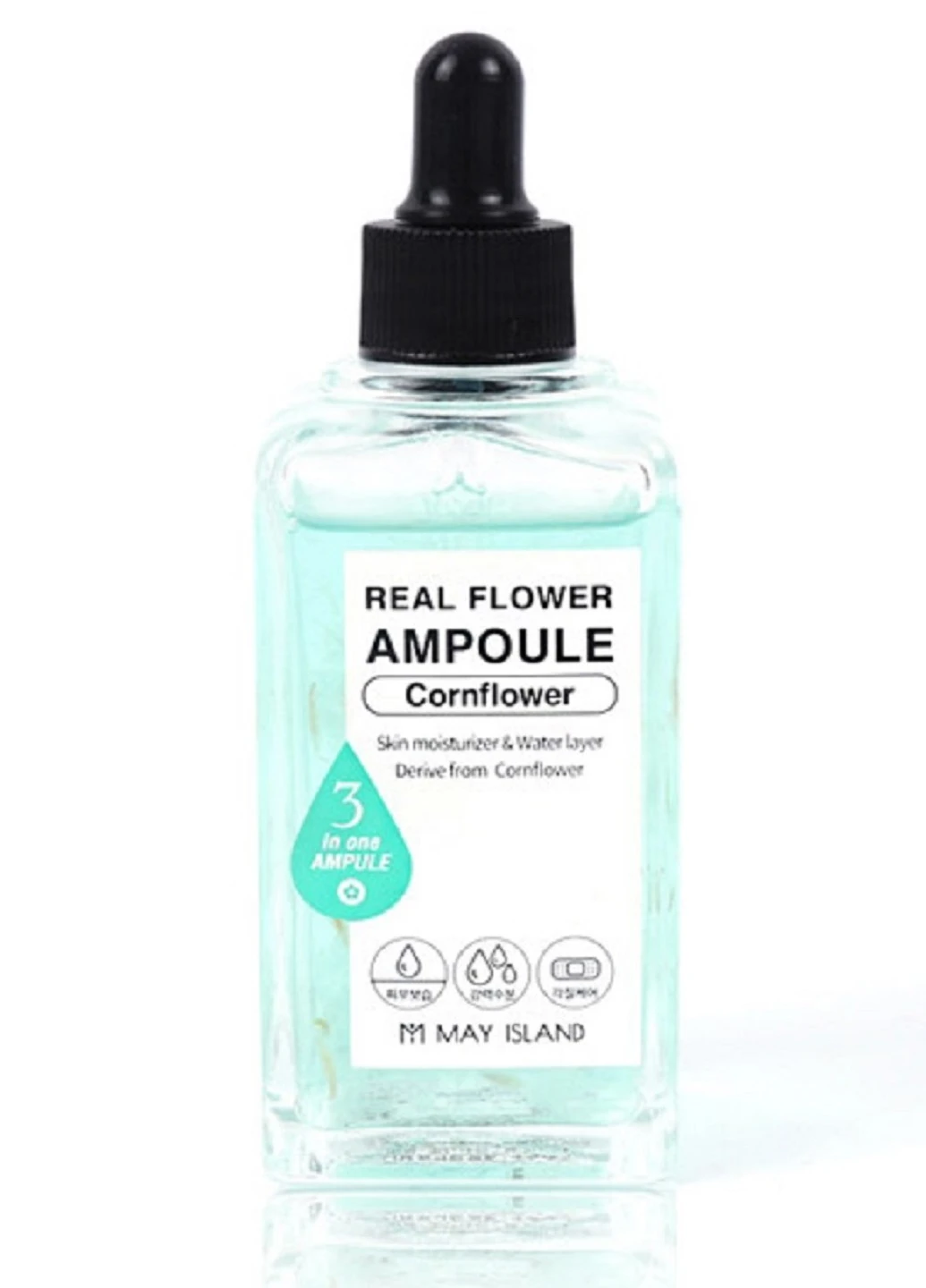 Ампульная сироватка з пелюстками волошки Real Flower Ampoule Cornflower, 100 мл May Island (220067664)