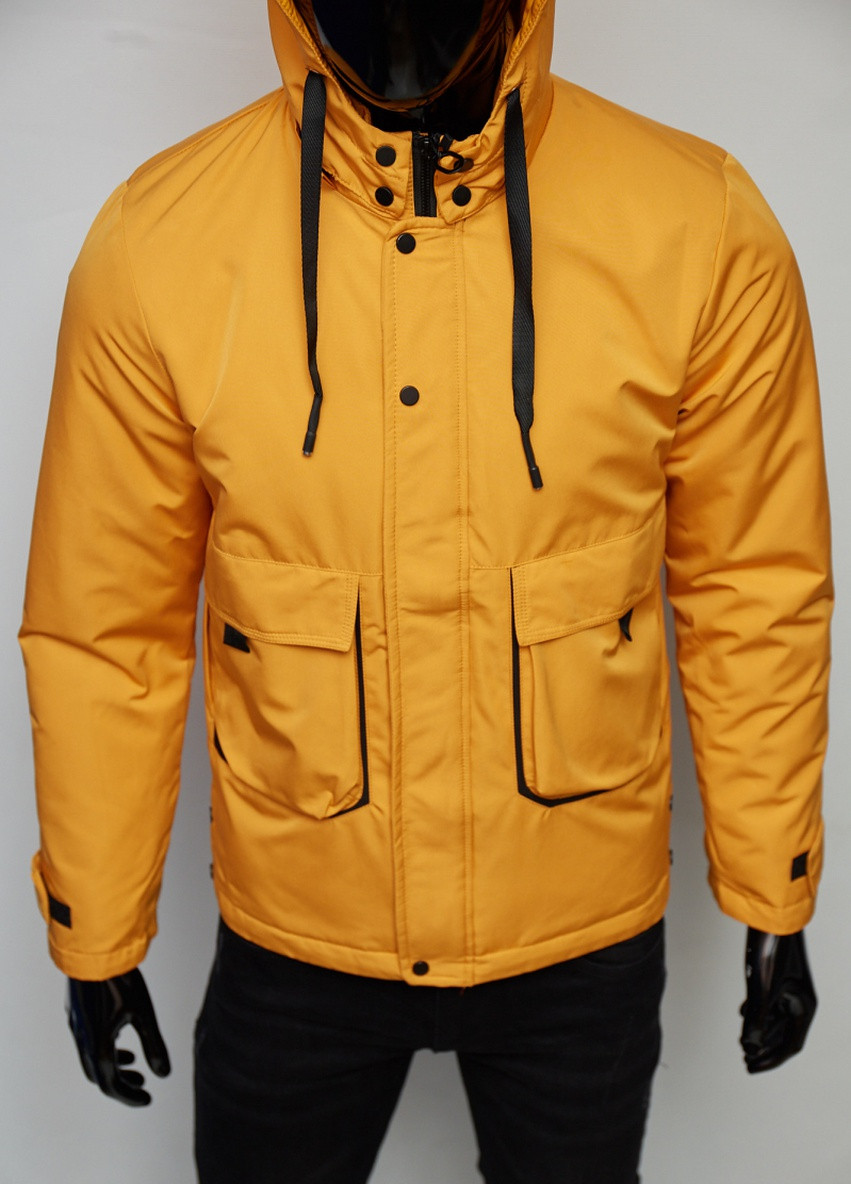Желтая демисезонная куртка демисезонная 8810 7 PAFAO