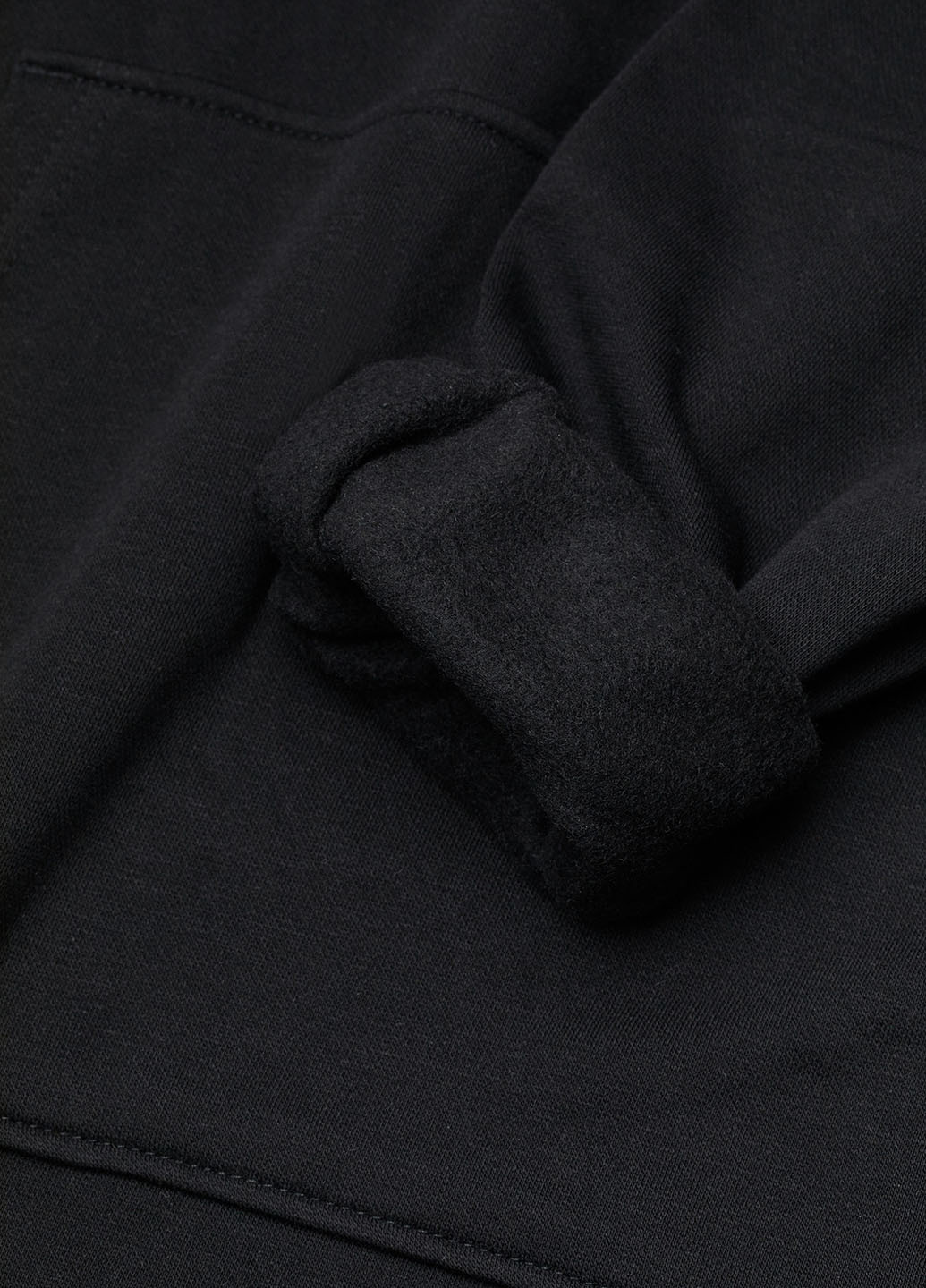 Черное кэжуал платье платье-худи H&M однотонное