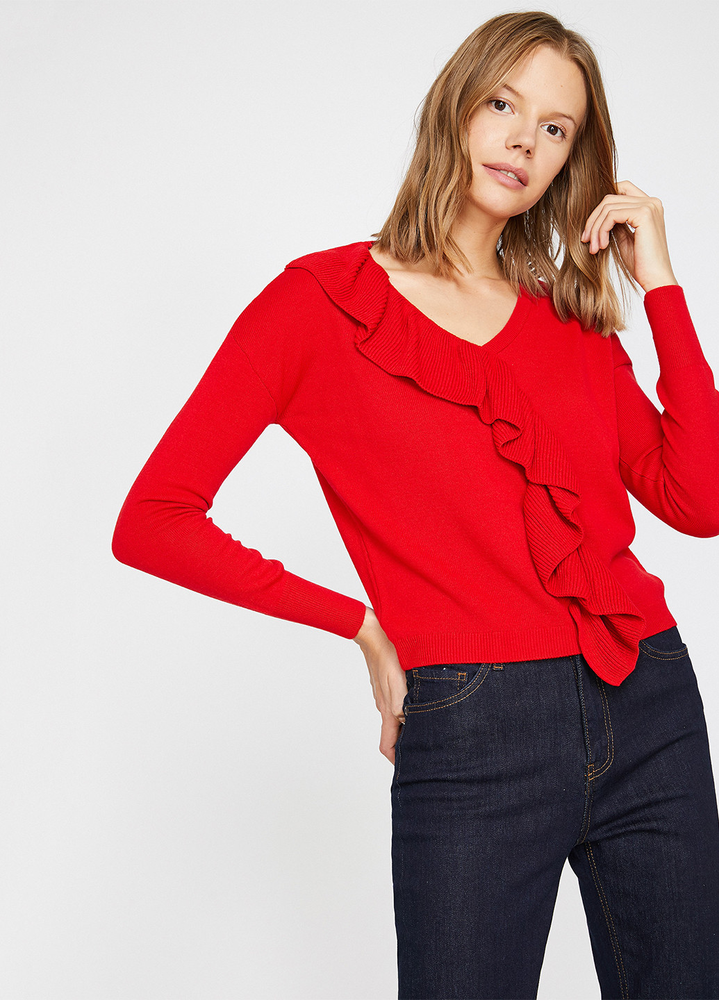 Червоний демісезонний пуловер пуловер KOTON