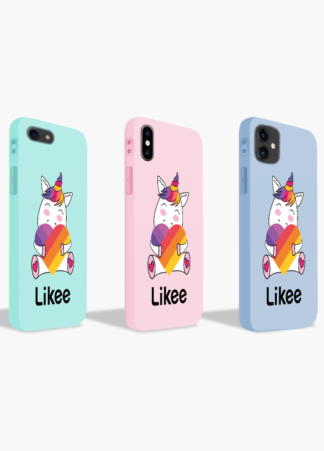 Чехол силиконовый Apple Iphone 11 Лайк Единорог (Likee Unicorn) (9230-1037) MobiPrint (219284032)