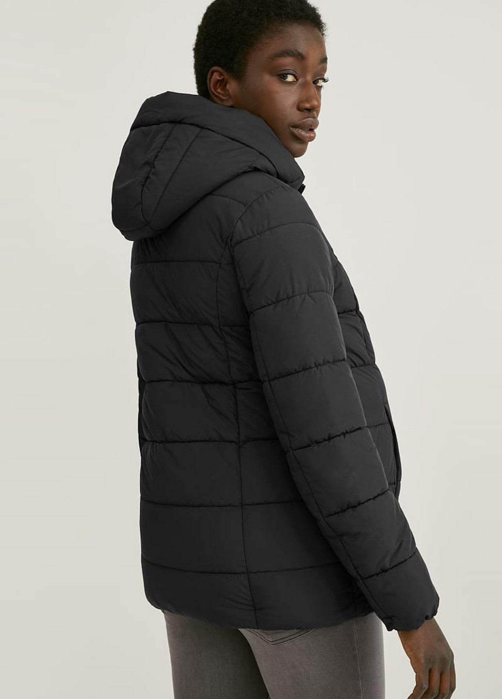 Темно-синяя зимняя куртка для кормящих C&A