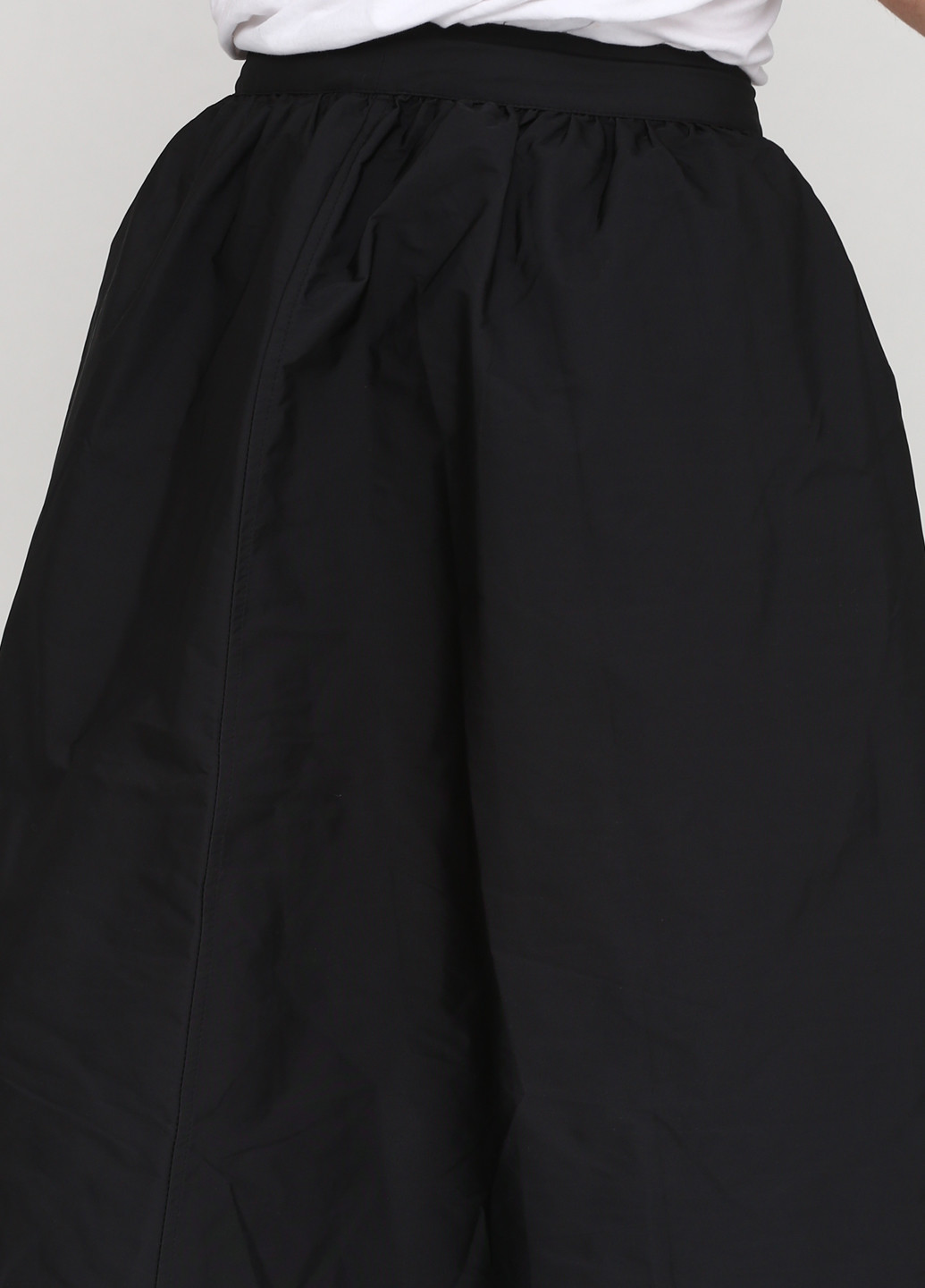 Черная кэжуал однотонная юбка Zara миди