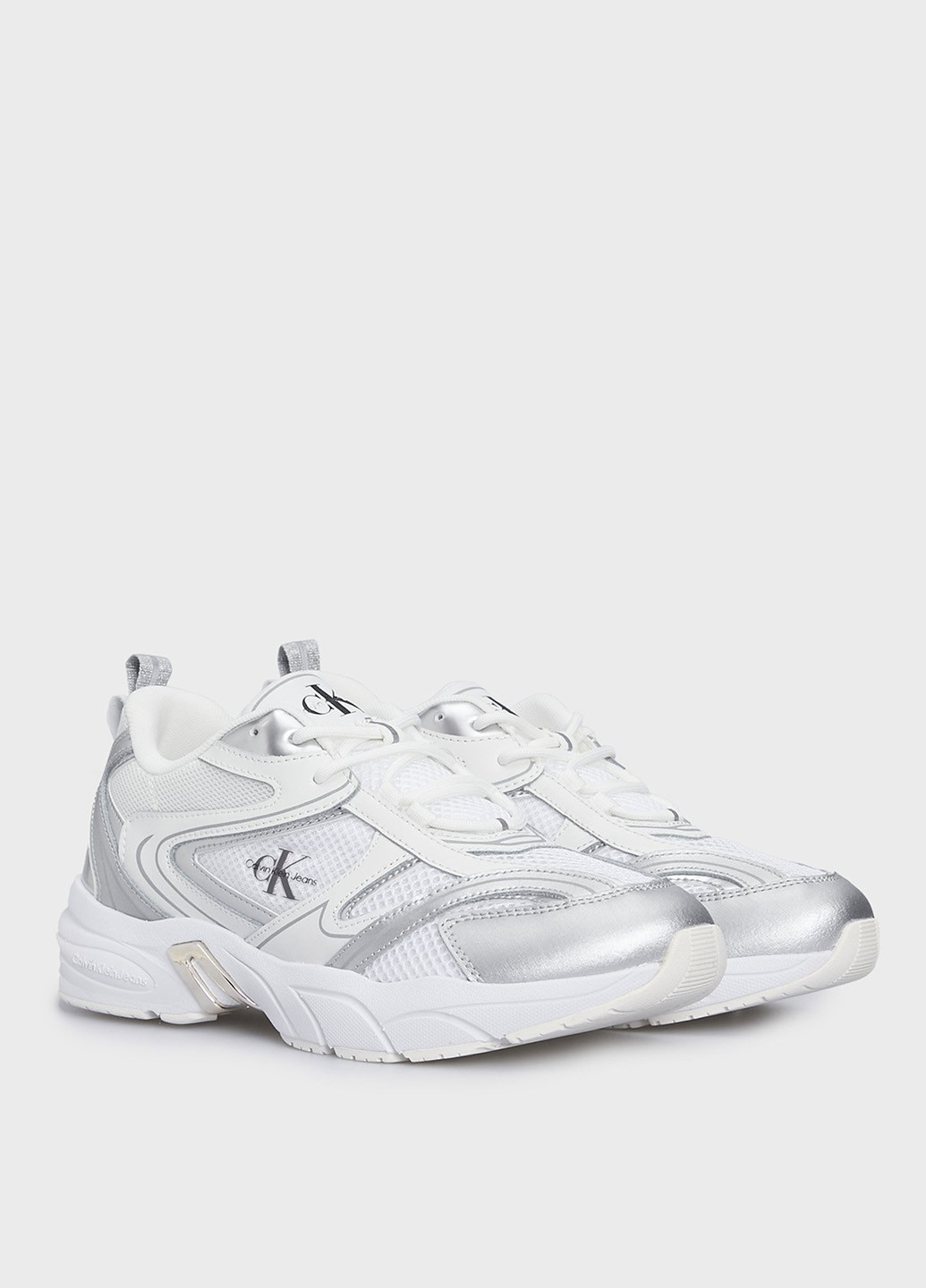 Кроссовки Calvin Klein Jeans серебряные демисезоны (328213881)