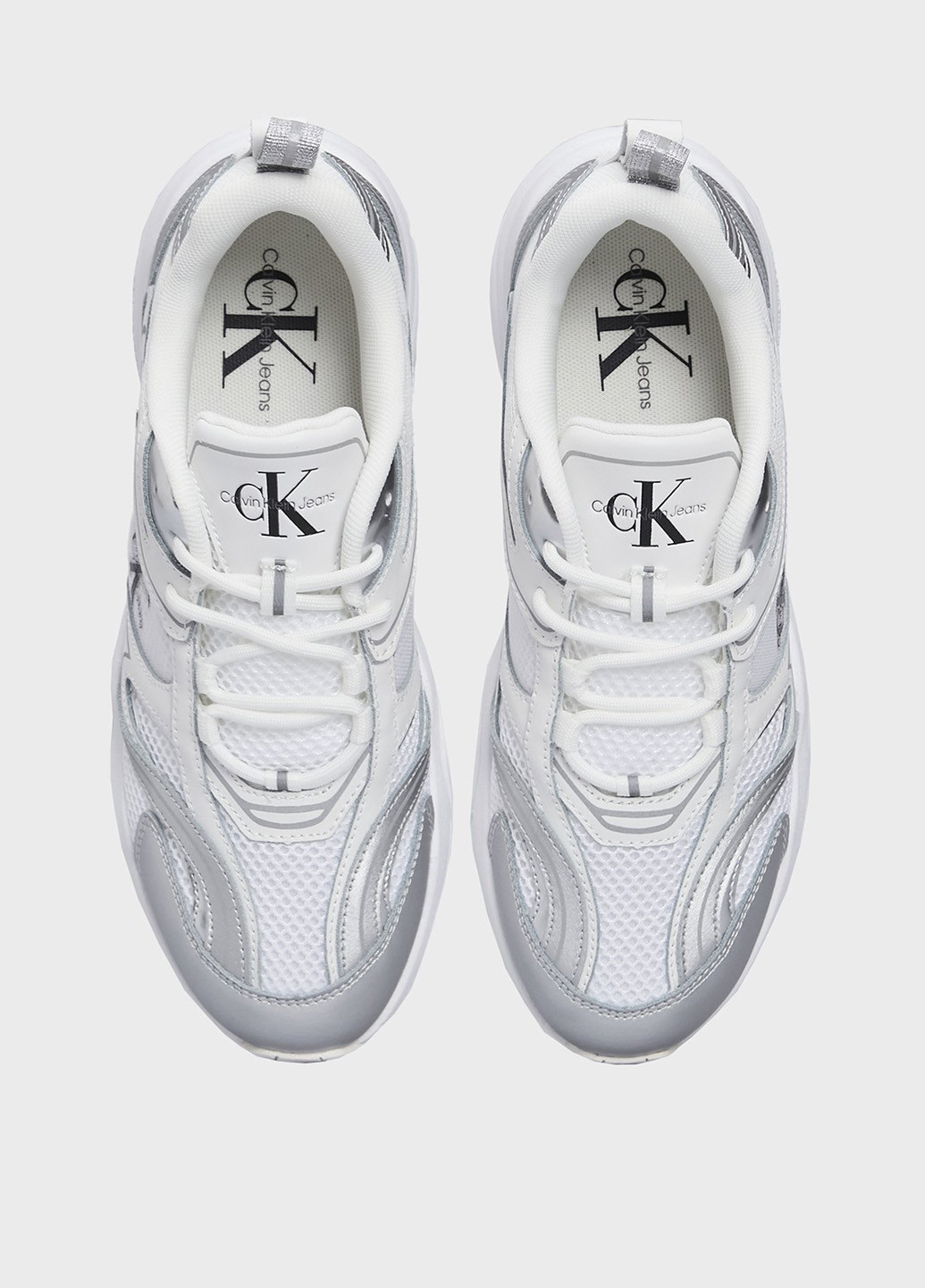 Кроссовки Calvin Klein Jeans серебряные демисезоны (328213881)