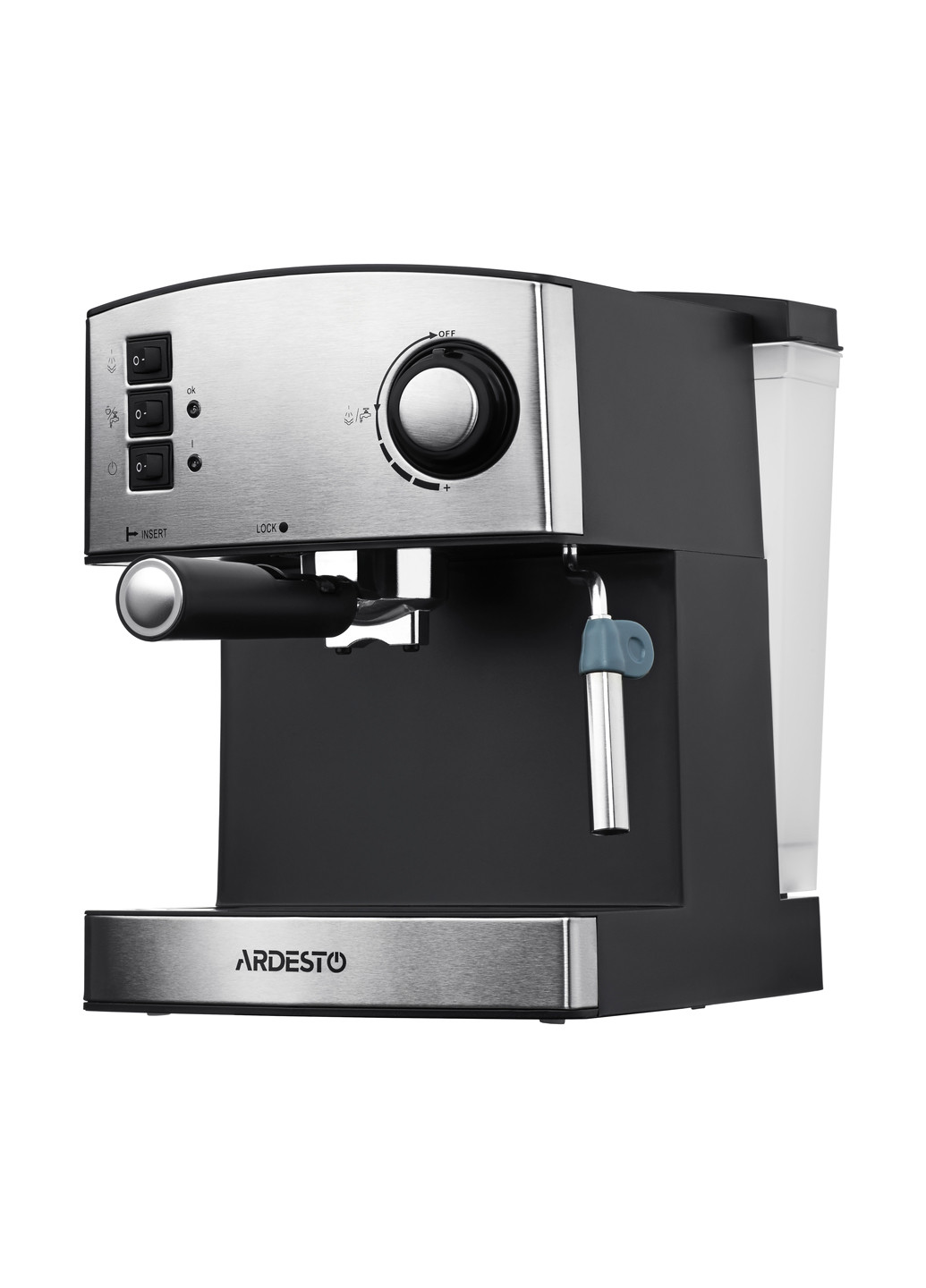 Рожковая кофеварка Ardesto YCM-E1600 серебристая
