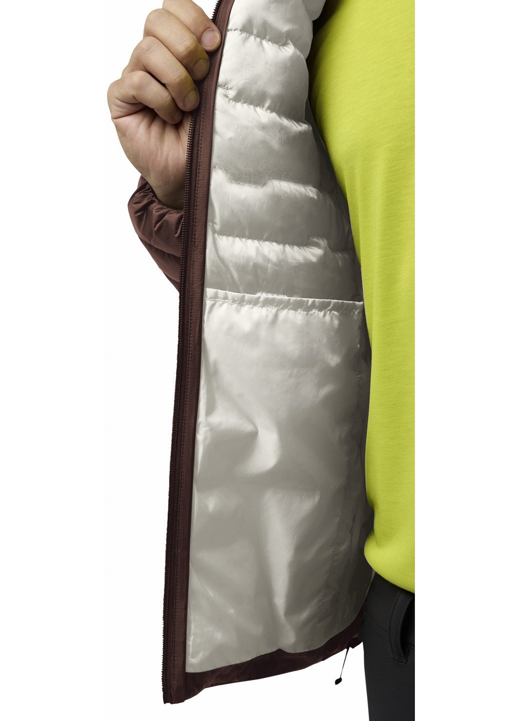 Коричневий демісезонний Пуховик Jack Wolfskin