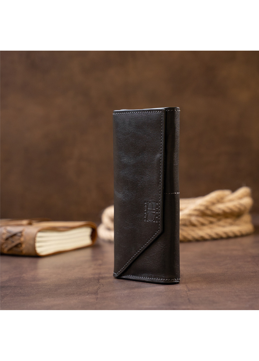 Шкіряний гаманець 20х10х2,5 см Grande Pelle (253491104)