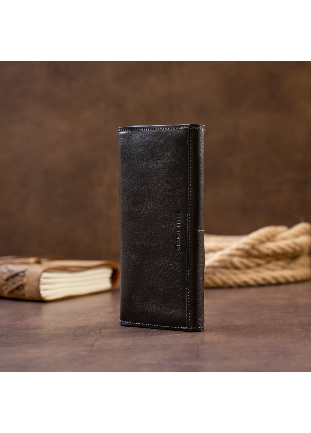Шкіряний гаманець 20х10х2,5 см Grande Pelle (253491104)