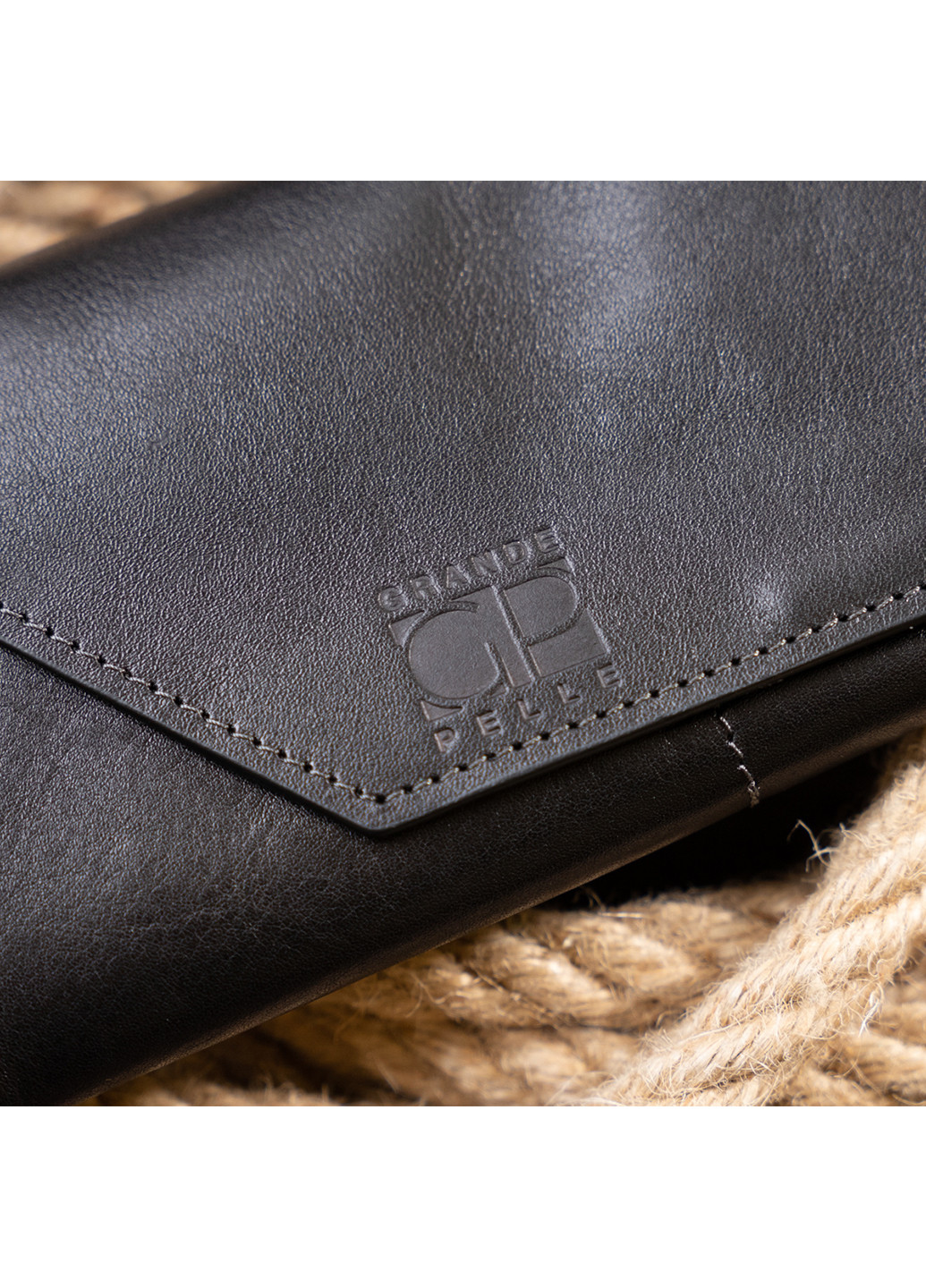 Шкіряний гаманець 20х10х2,5 см Grande Pelle (253491104)