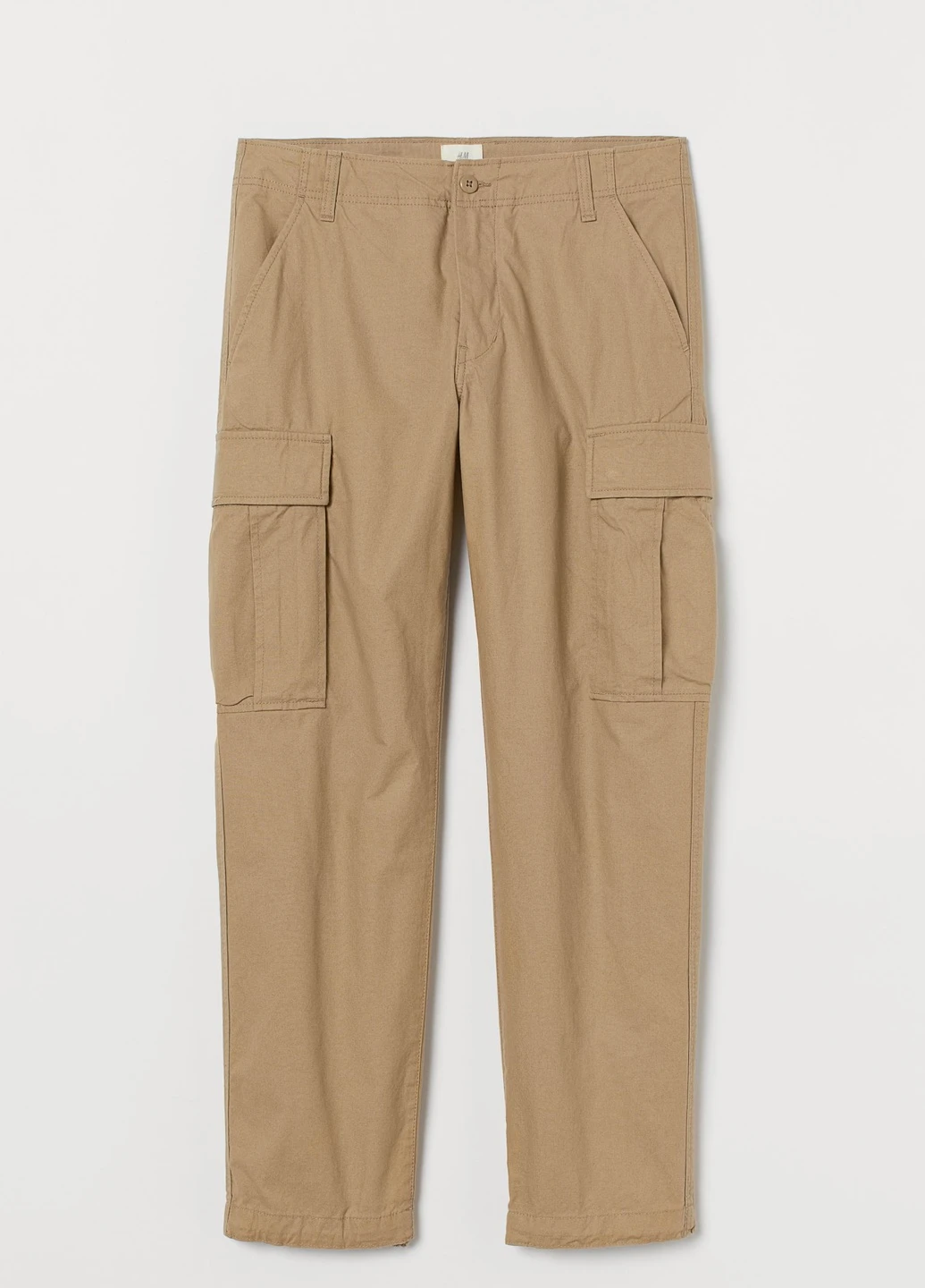 Бежевые летние брюки H&M