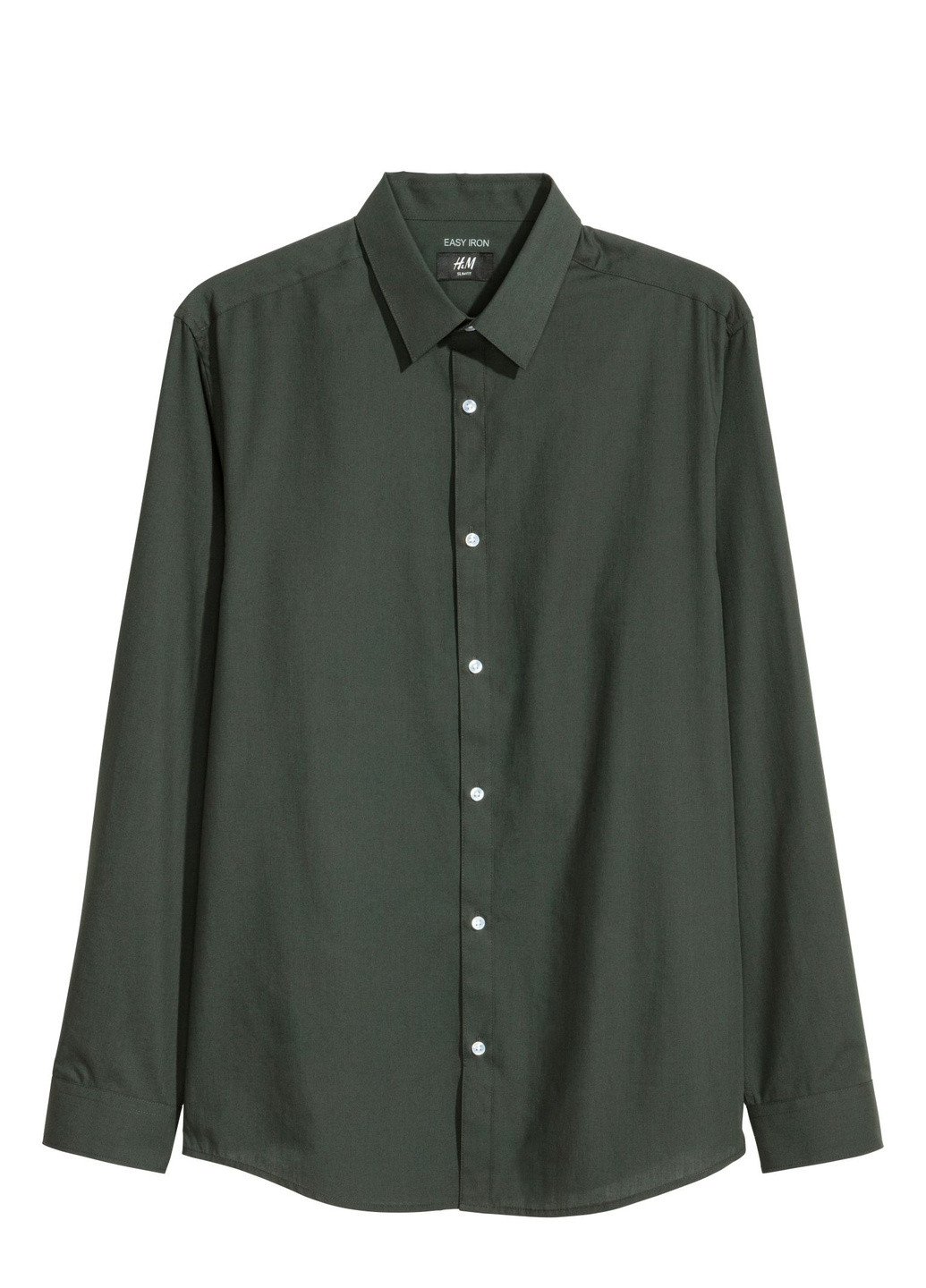 Зеленая рубашка H&M