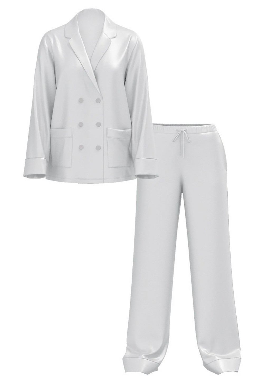 Серая всесезон пижама (рубашка, брюки) рубашка + брюки Victoria's Secret