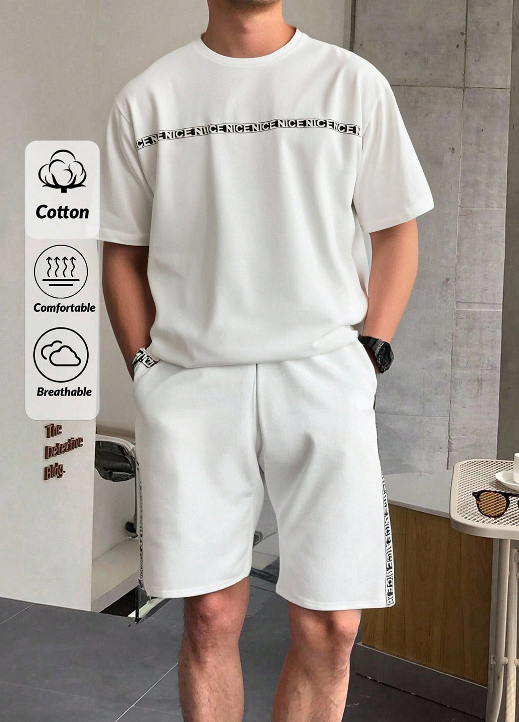 Костюм (футболка, шорты) SHEIN (367018136)