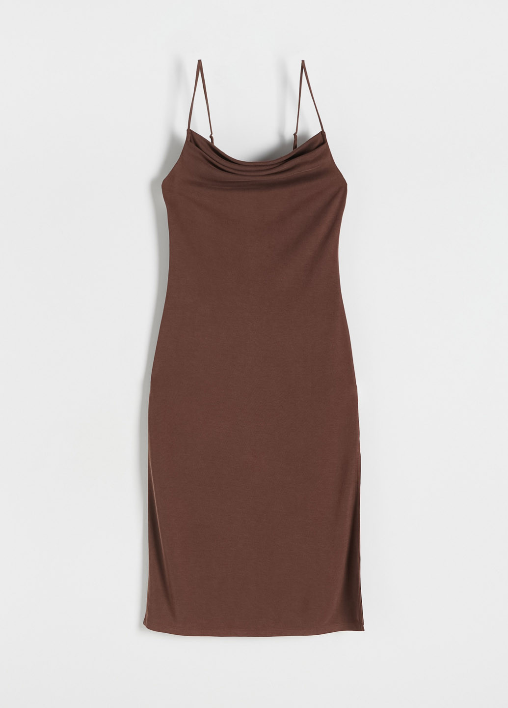 Темно-коричнева кежуал сукня міді Reserved однотонна