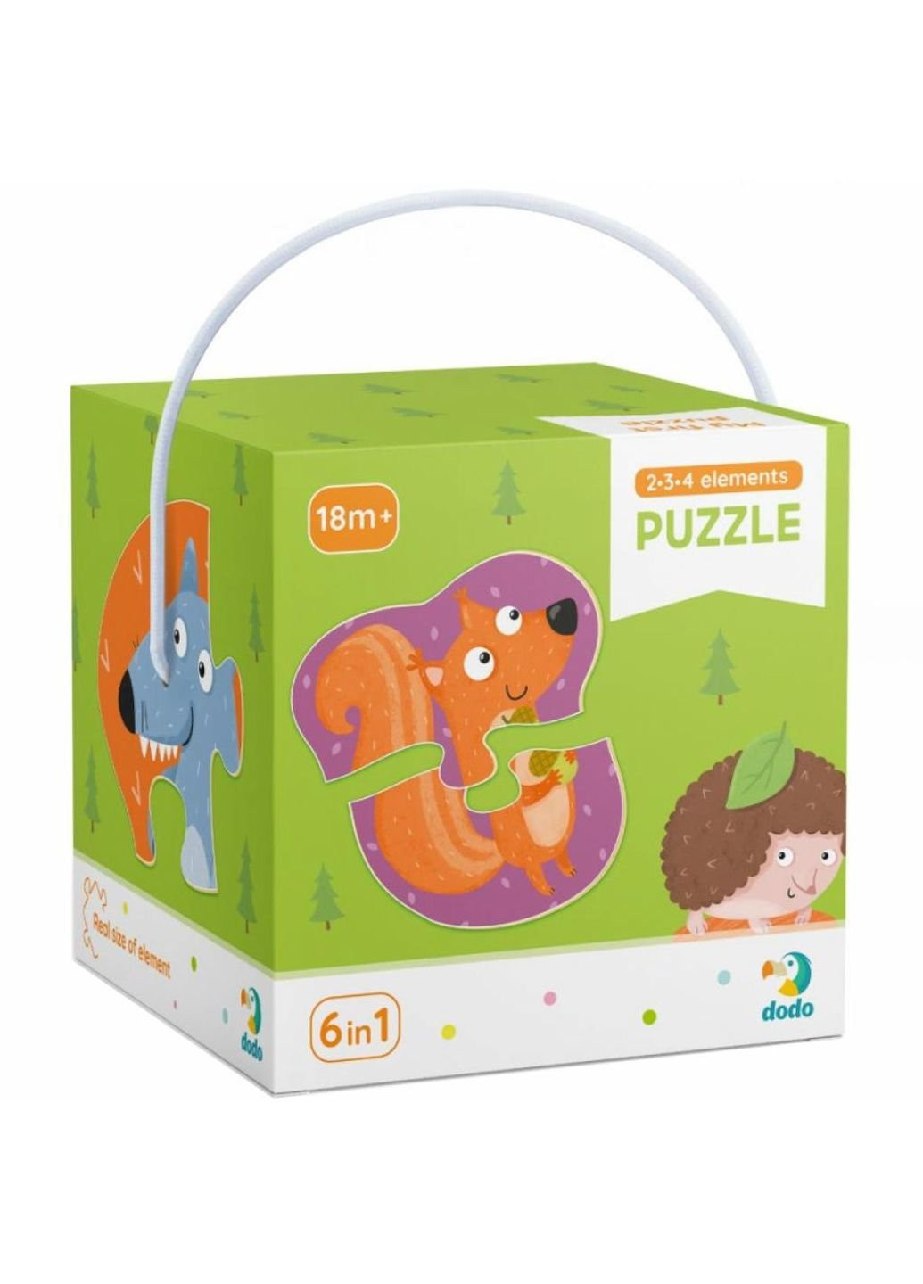 Пазл 2-3-4 елементи Лісові тварини (300195) Dodo (252419500)
