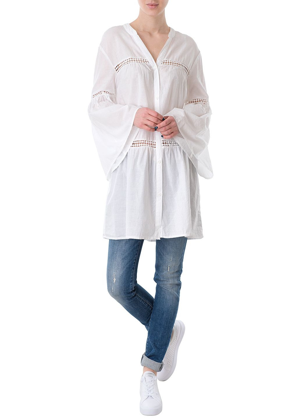 Білий кежуал сукня Trussardi Jeans однотонна