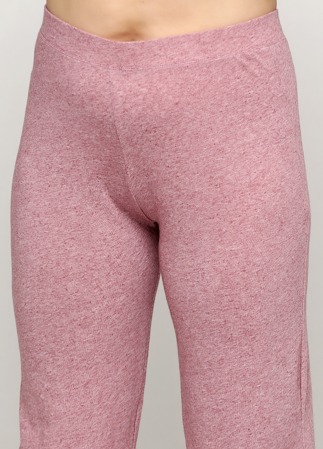 Светло-розовые домашние демисезонные прямые брюки Mango