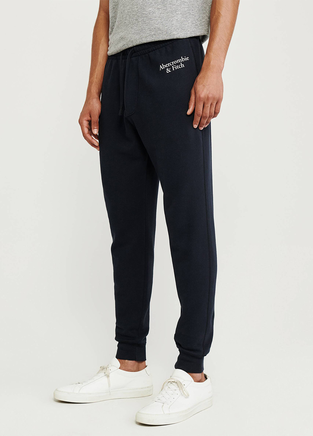Темно-синие спортивные демисезонные джоггеры брюки Abercrombie & Fitch