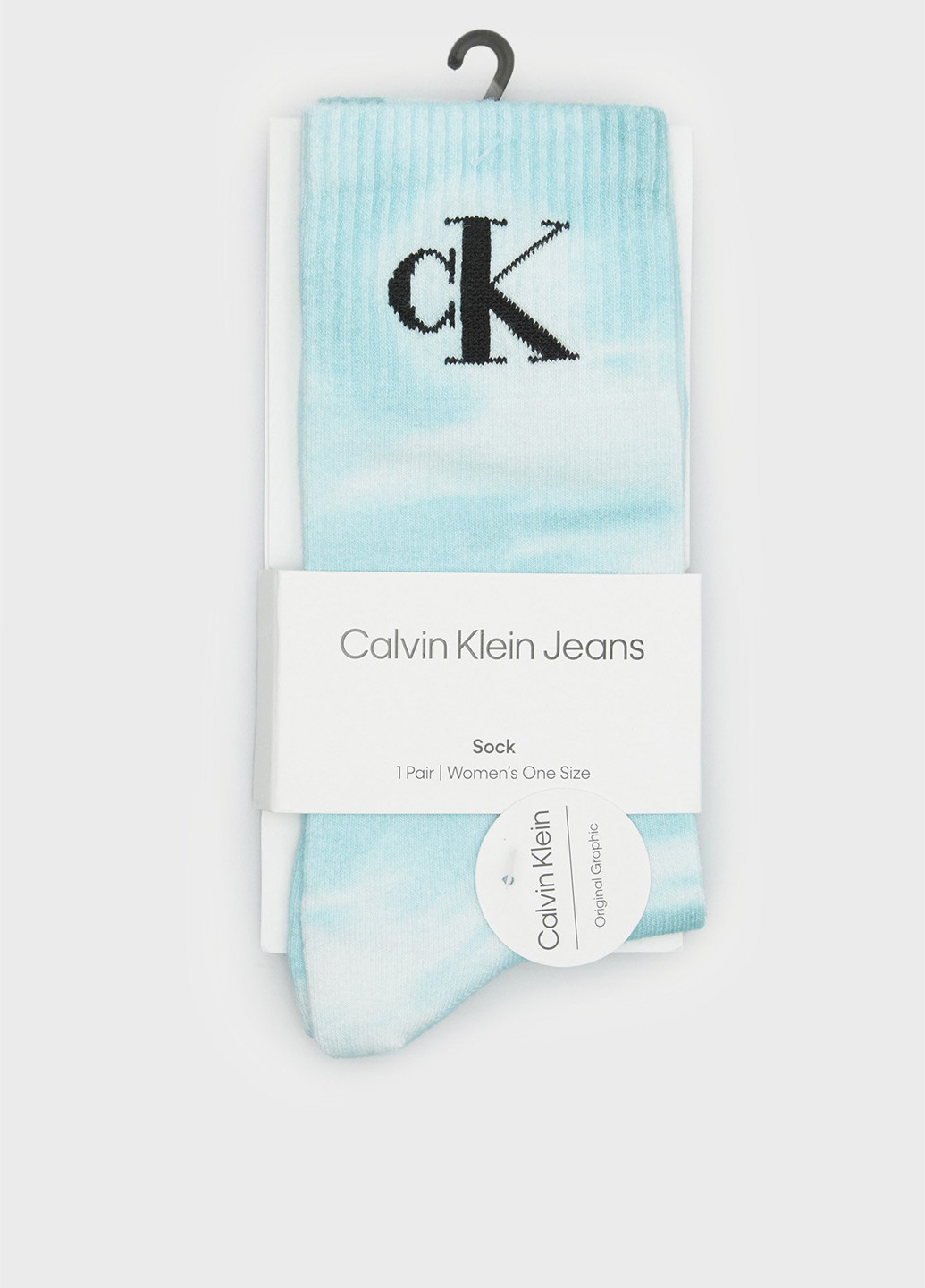 Бірюзові шкарпетки Calvin Klein Jeans тай-дай (347656409)