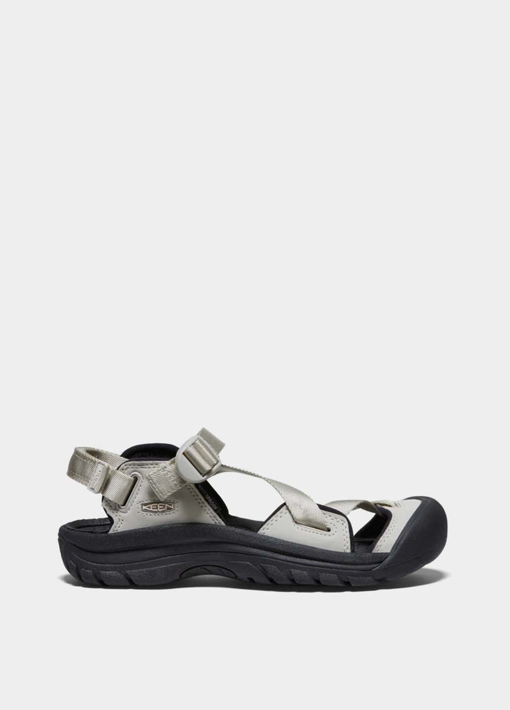 Белые босоножки Keen на липучке с пряжкой