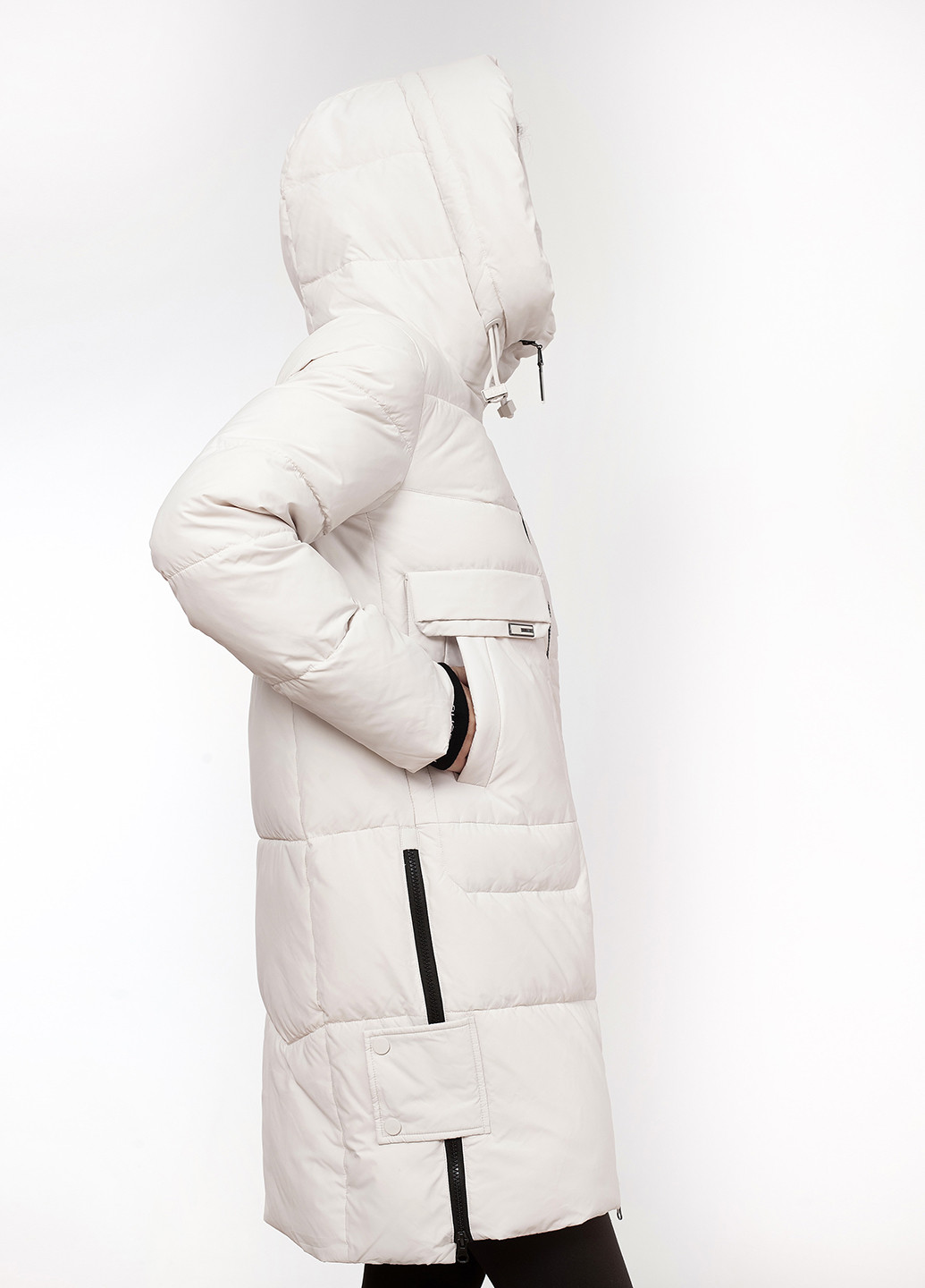 Молочна зимня куртка куртка-пальто Peercat