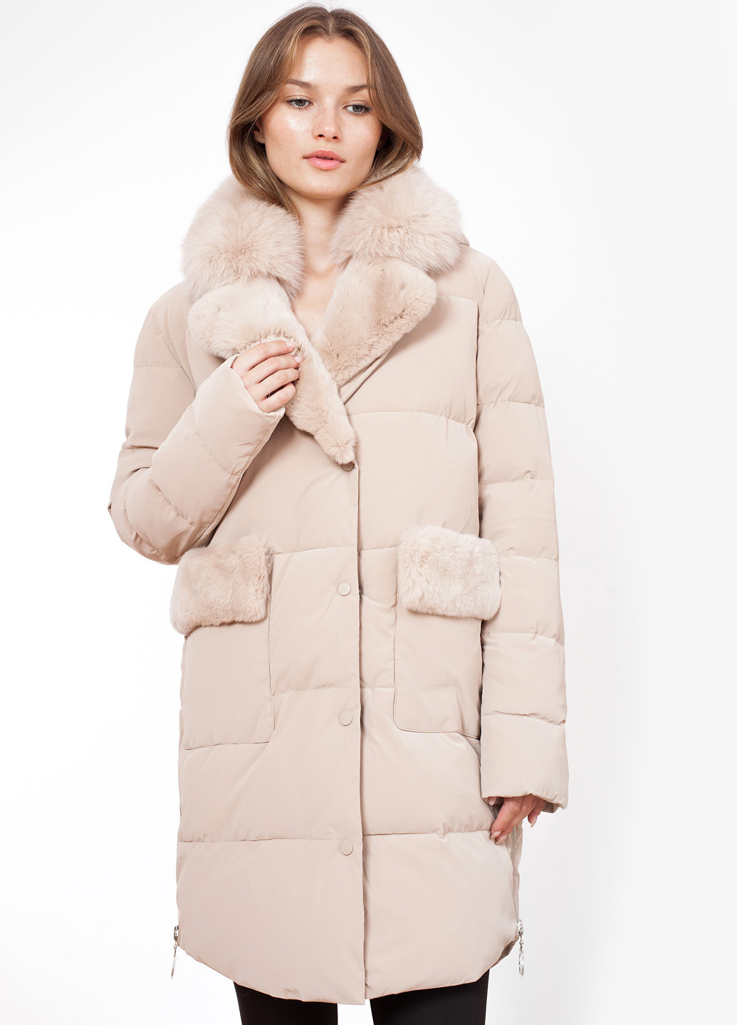 Айворі зимня куртка куртка-пальто ZLLY
