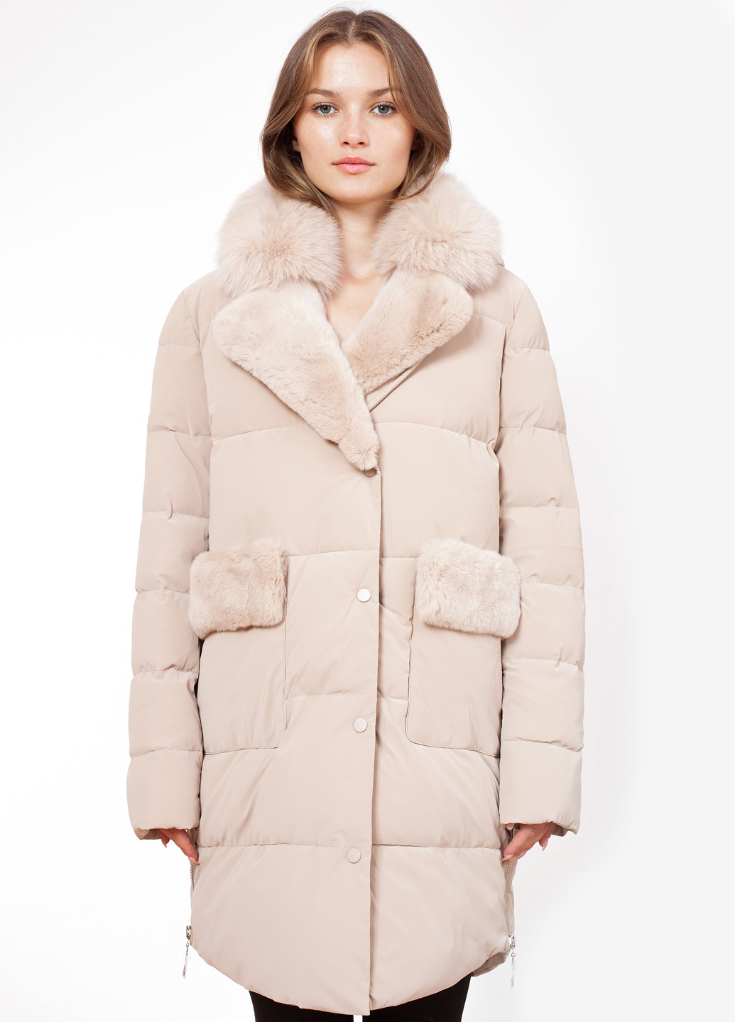 Айворі зимня куртка куртка-пальто ZLLY