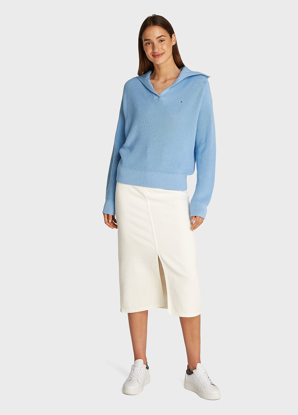 Блакитний демісезонний пуловер пуловер Tommy Hilfiger