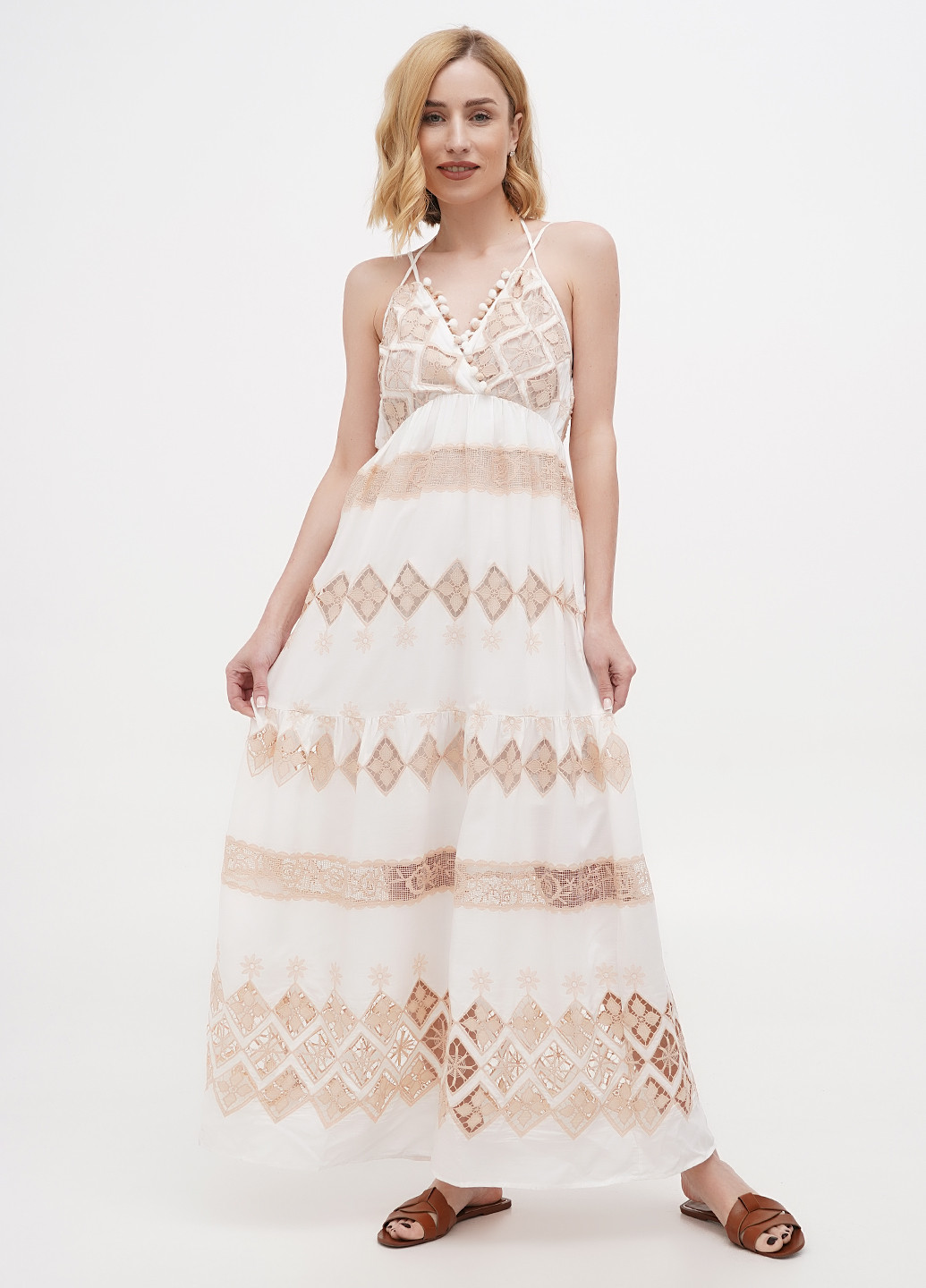 Летний женский сарафан De Royal однотонный