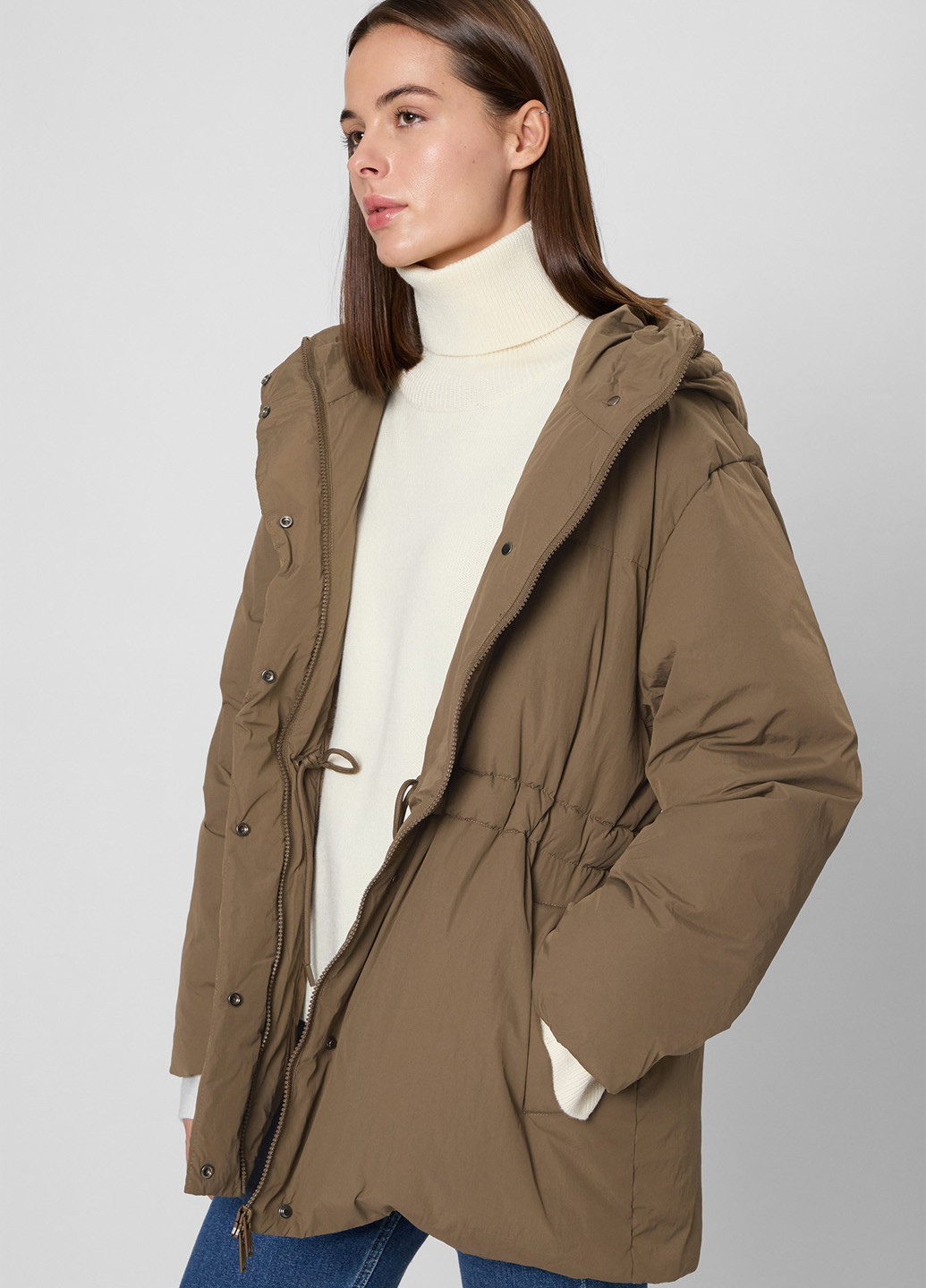 Коричневый зимний Пуховик PRPY