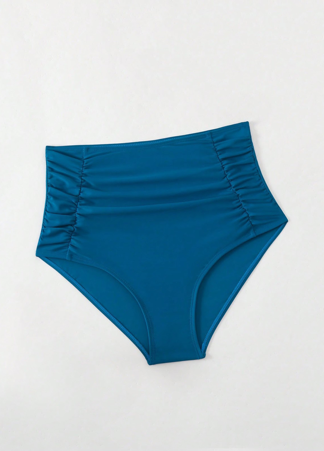 Морской волны купальные трусики однотонные SHEIN