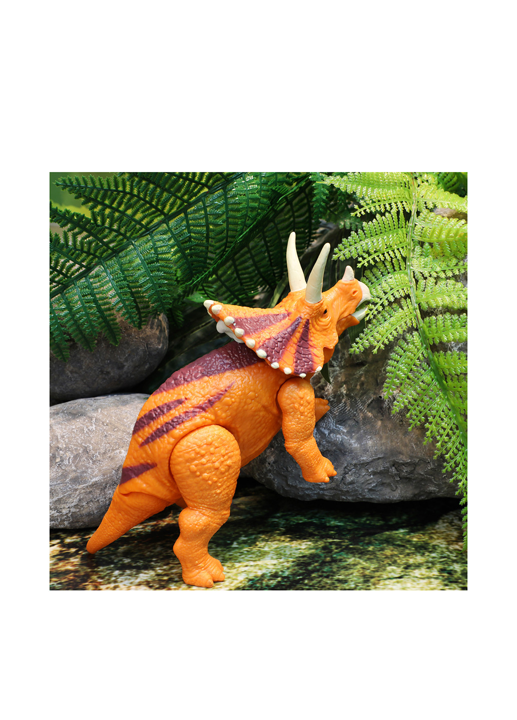 Интерактивная игрушка Трицератопс, 14 см Dinos Unleashed (257469206)