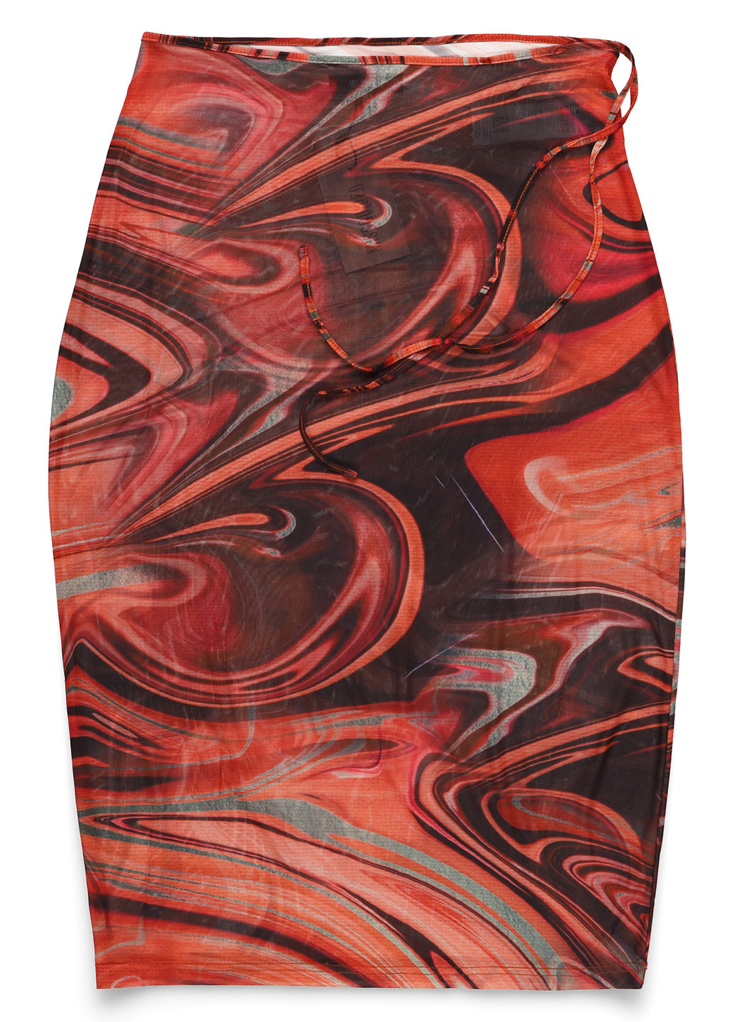 Оранжевая кэжуал с абстрактным узором юбка Missguided
