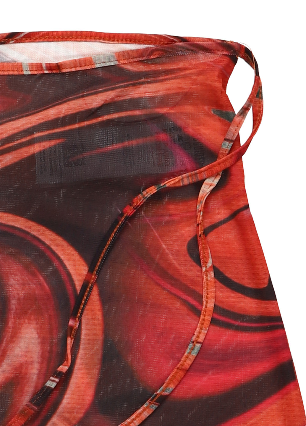 Оранжевая кэжуал с абстрактным узором юбка Missguided