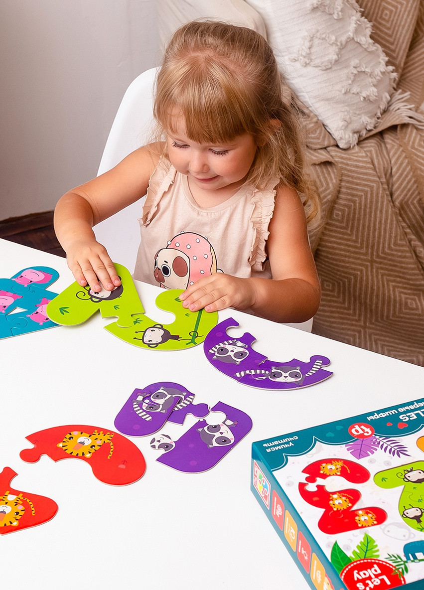 Максі пазли «Fisher-Price. Мої перші цифри» VT1711-07 (укр) Vladi toys (255345018)