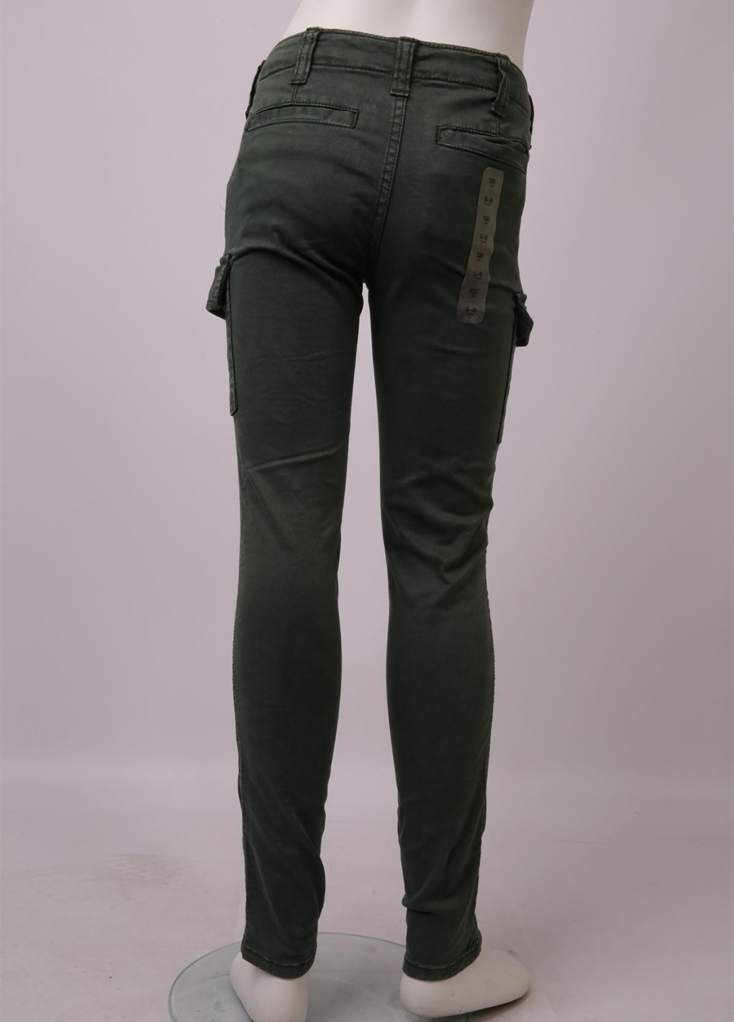 Темно-зеленые кэжуал демисезонные карго, зауженные брюки Gap Kids