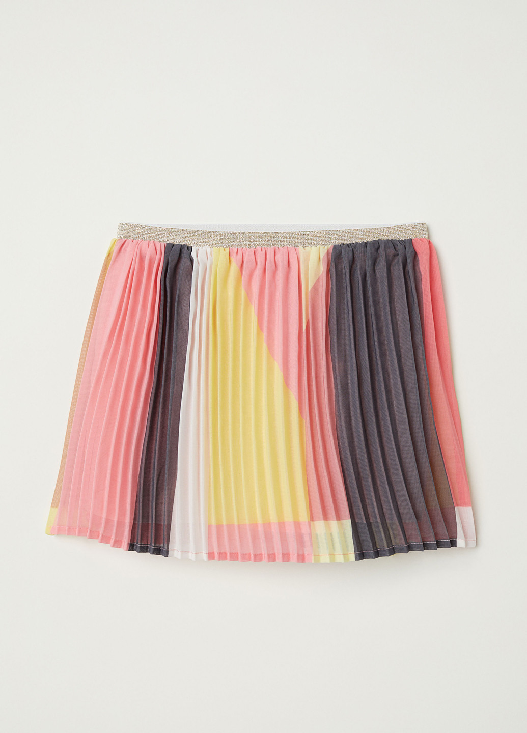 Разноцветная кэжуал градиентной расцветки юбка H&M плиссе
