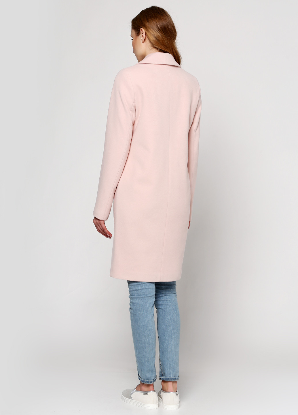 Рожеве демісезонне Пальто без капюшона Florens