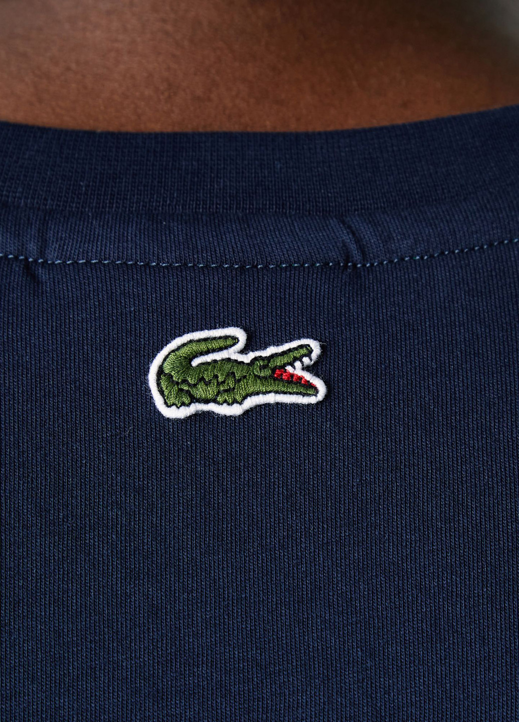 Темно-синяя футболка Lacoste