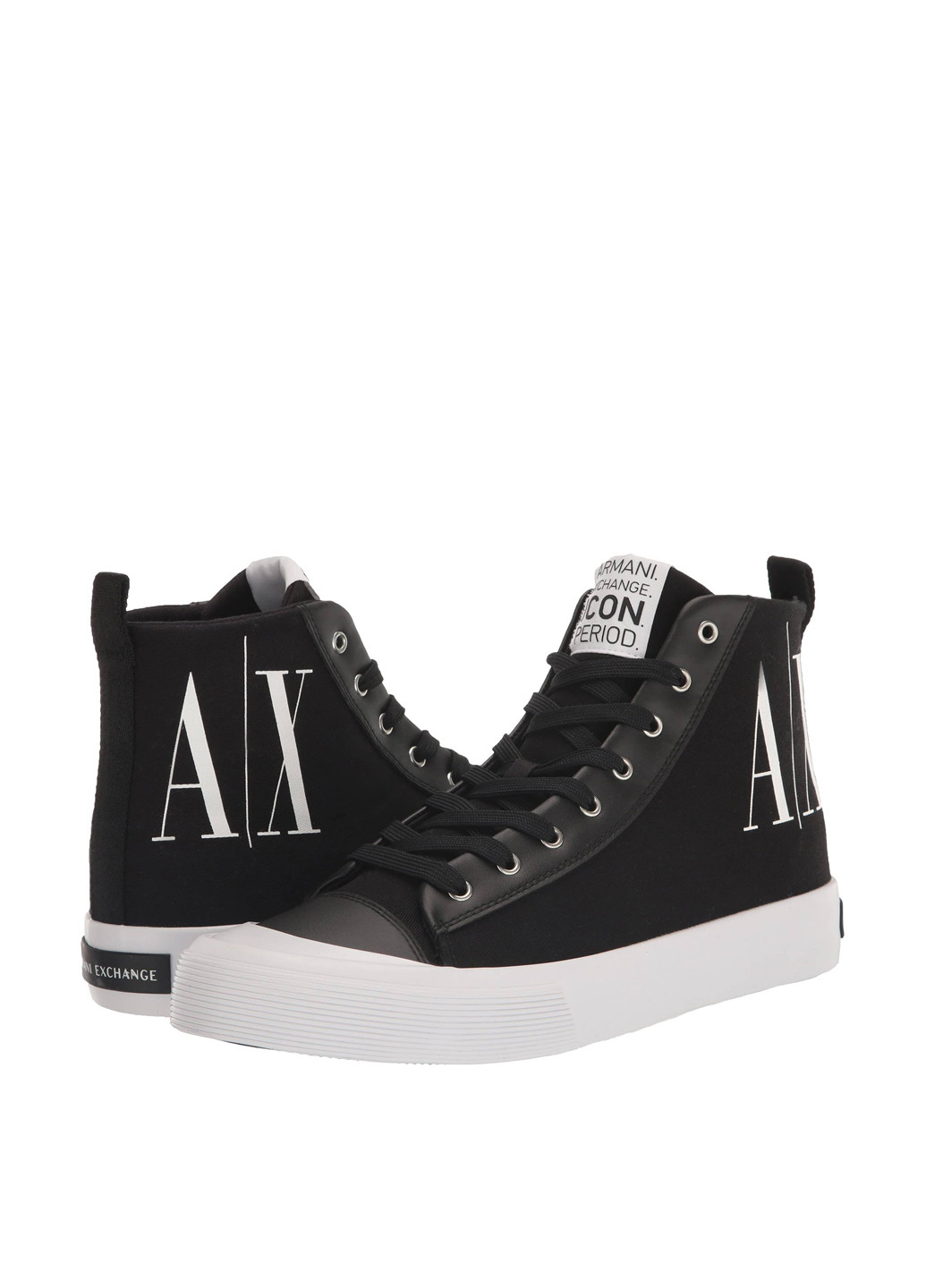 Черные кеды Armani Exchange