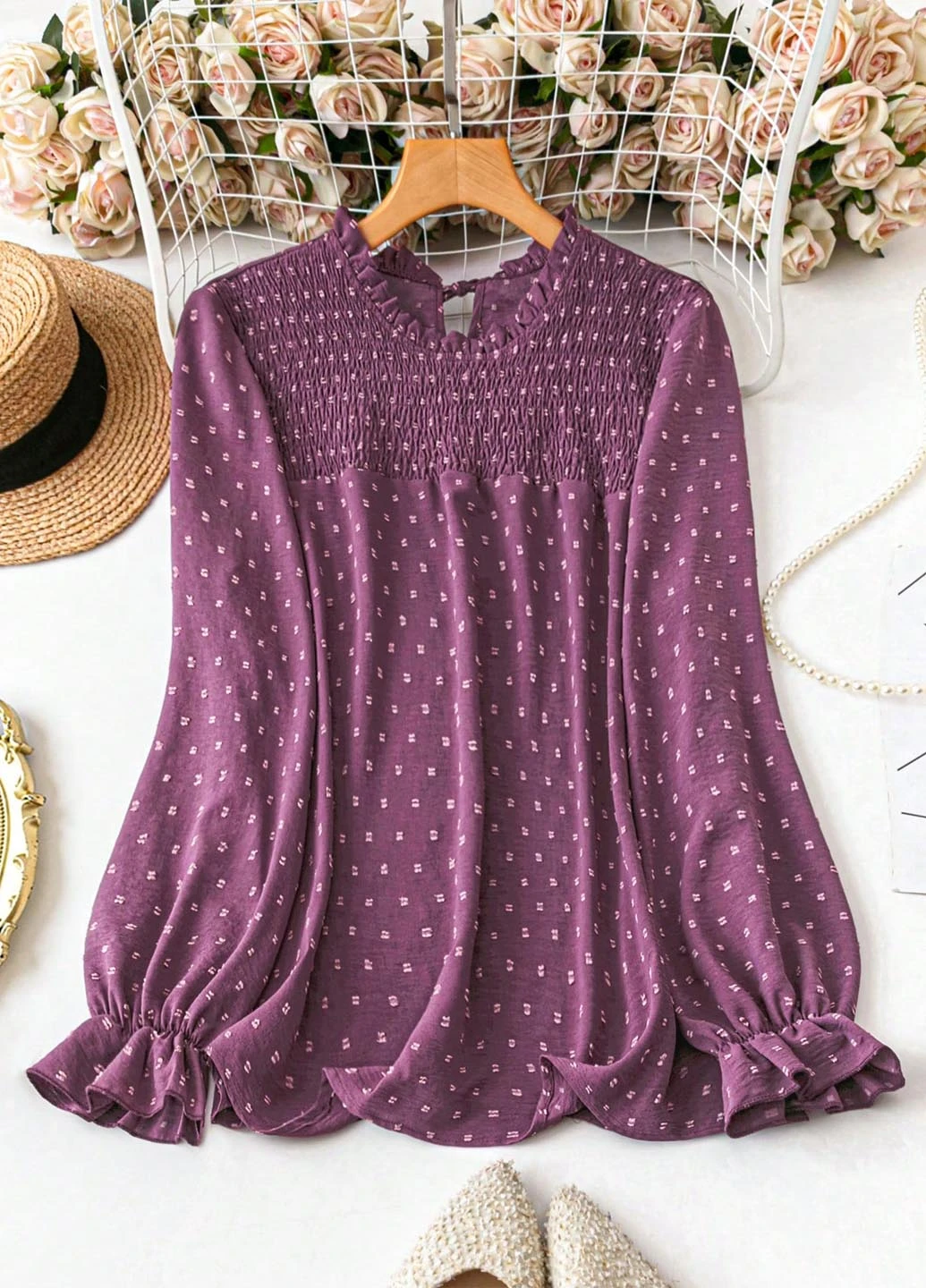 Лілова блуза SHEIN