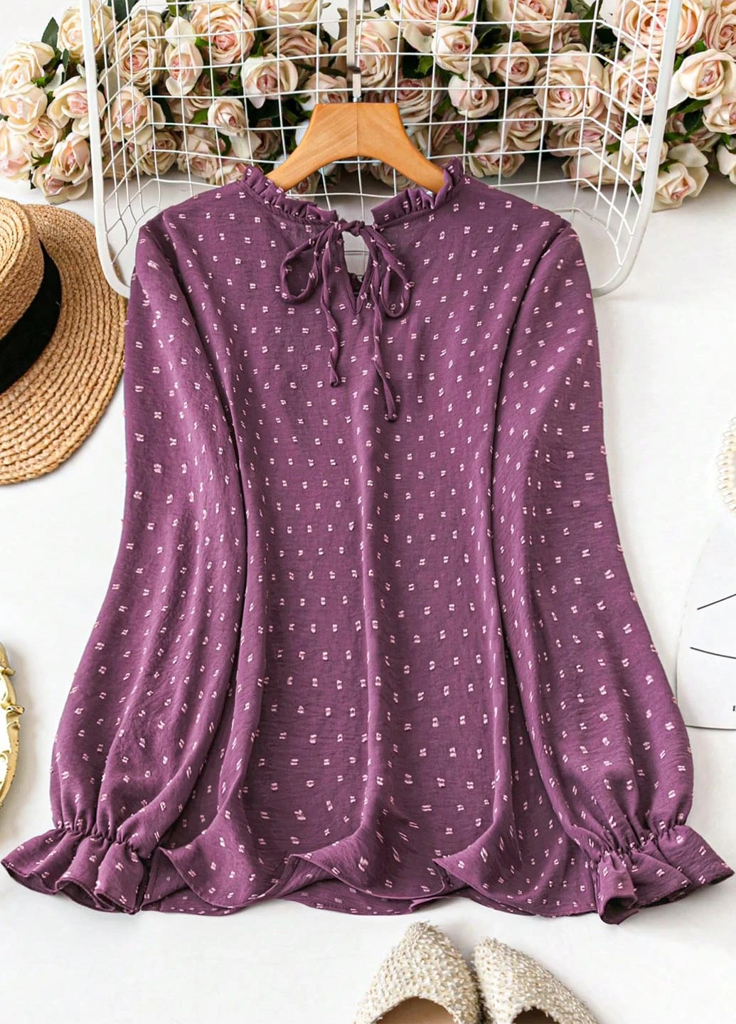 Лілова блуза SHEIN