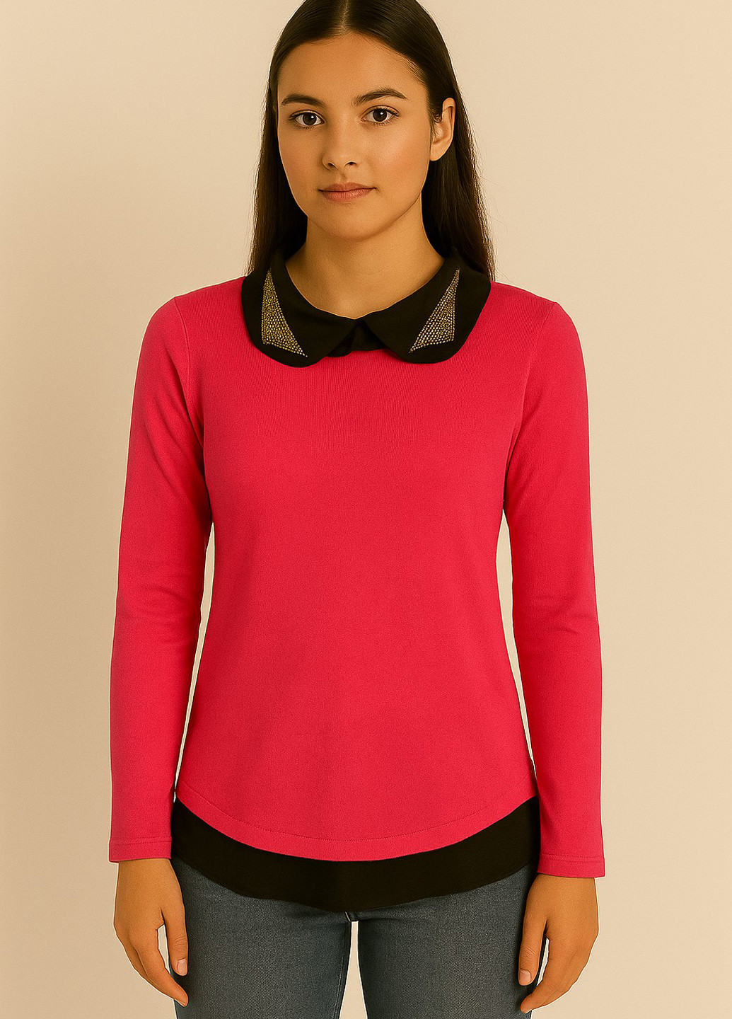 Рожева блуза Sassofono